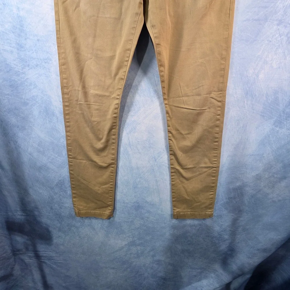 Banana Republic Fulton Skinny Chino Mens‎ 32x34 Khaki Tan Stretch Cotton Pants